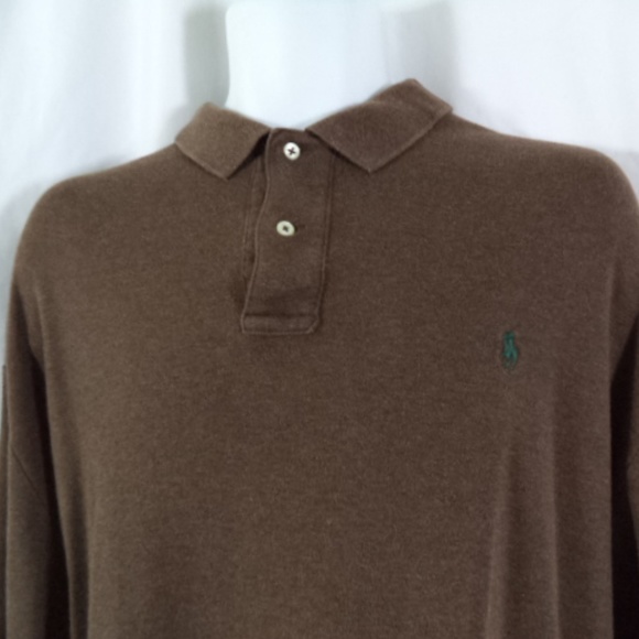 mens brown ralph lauren polo shirt